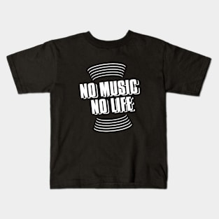 no music no life Kids T-Shirt